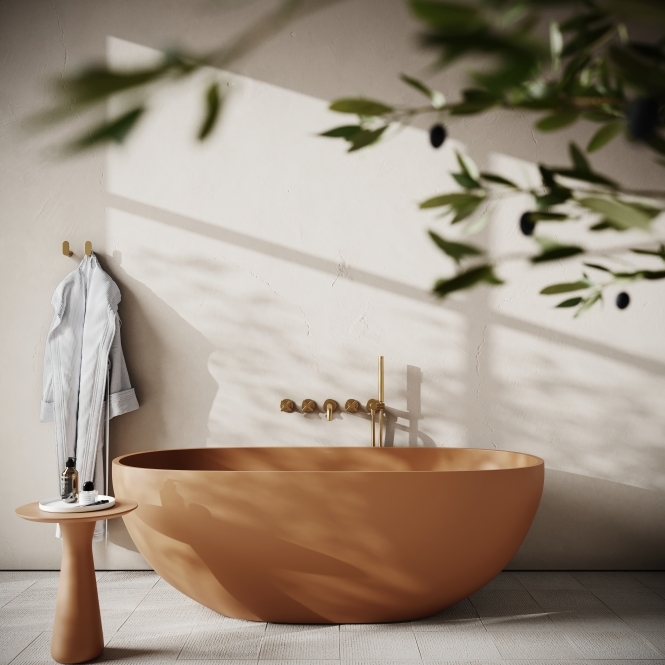 Avolto Sienna Concrete Freestanding Bath 1650 mm