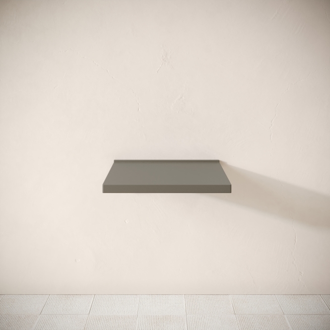 Bancone Oyster Concrete Wall Mounted Countertop Shelf 600 mm