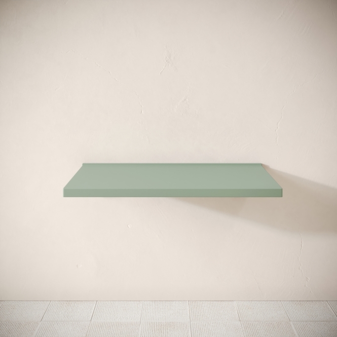 Bancone Seafoam Concrete Wall Mounted Countertop Shelf 1000 mm