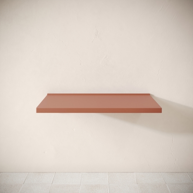 Bancone Terracotta Concrete Wall Mounted Countertop Shelf 1000 mm