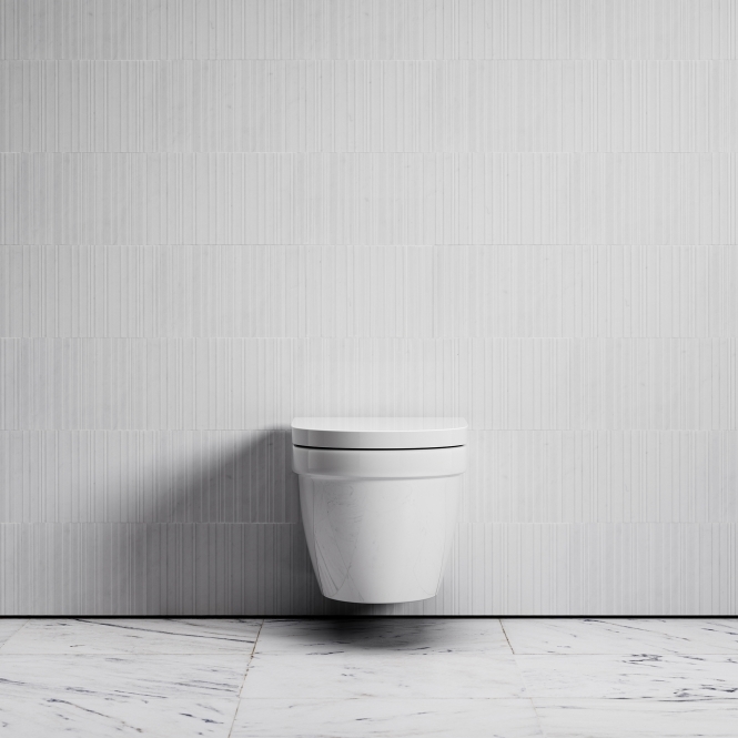 Berkeley Traditional Wall Hung Rimless Toilet with Soft Closing Seat