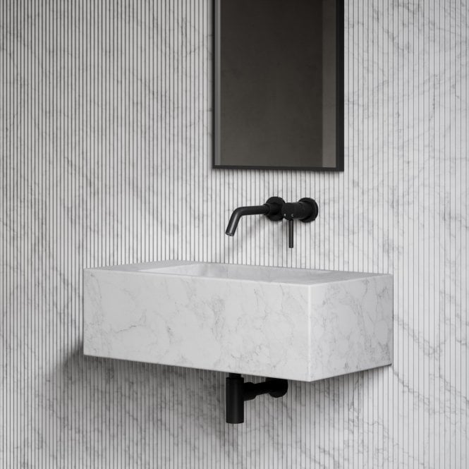 Calla Carrara Marble Wall Hung Basin 700mm