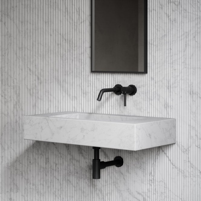 Capri Carrara Marble Wall Hung Basin 800mm