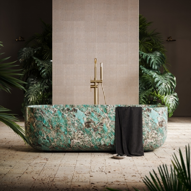 Designo Tiffany Marble Freestanding Bath 1780mm