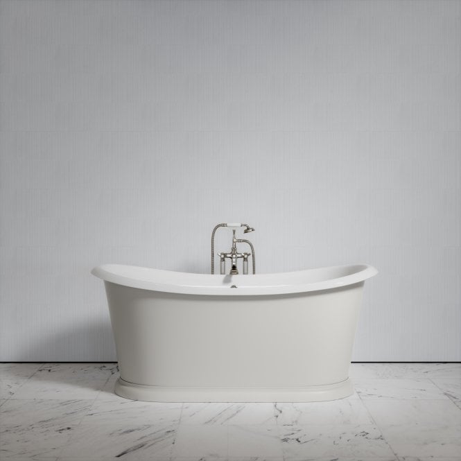 Ellington Matte Stone Freestanding Roll Top Cast Iron Bath 1720mm