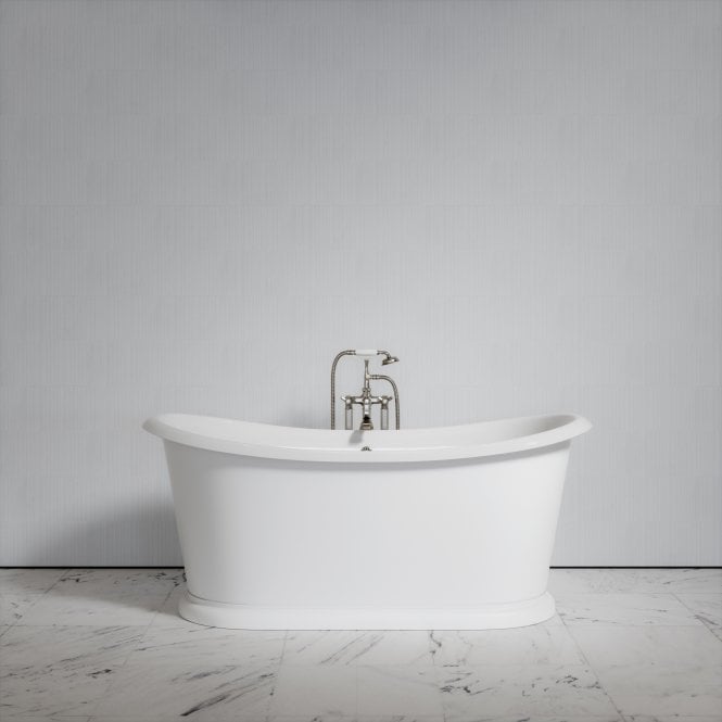 Ellington Primed White Freestanding Roll Top Cast Iron Bath 1720mm