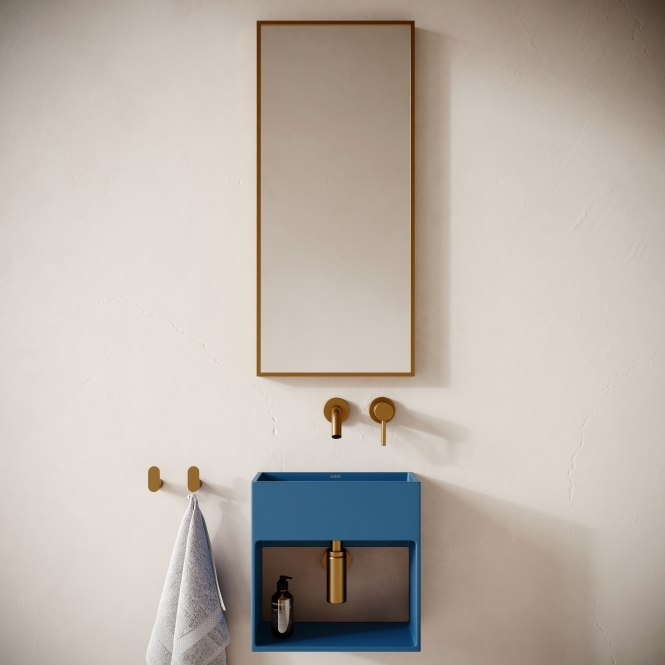 Esposa Azure Concrete Wall Hung Basin 400 mm