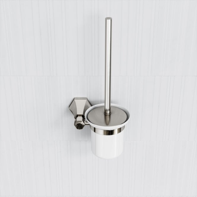 Eton Polished Nickel Wall Mounted Toilet Brush