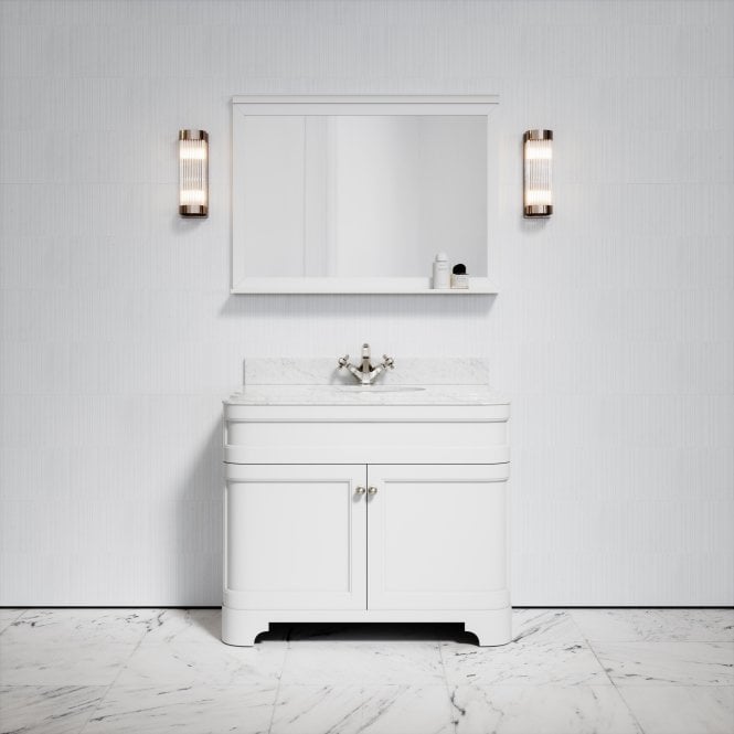 Gainsborough Matte White Mirror 1000mm