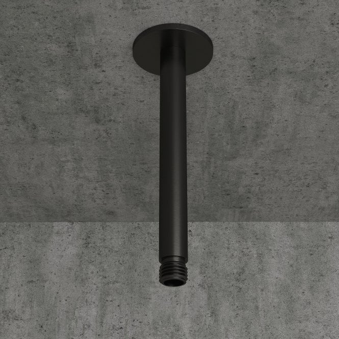 Gunmetal Ceiling Mount Shower Arm Black