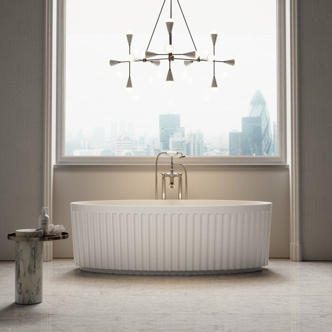 Jadore I Freestanding Fluted Stone Bath 1700mm