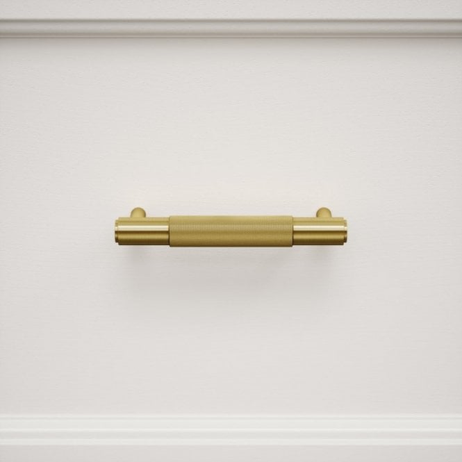 Luxe Knurled Brushed Gold Pull Bar 150mm