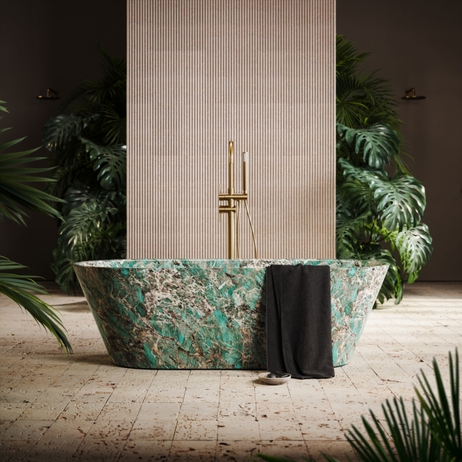 Muse Tiffany Marble Freestanding Bath 1700mm