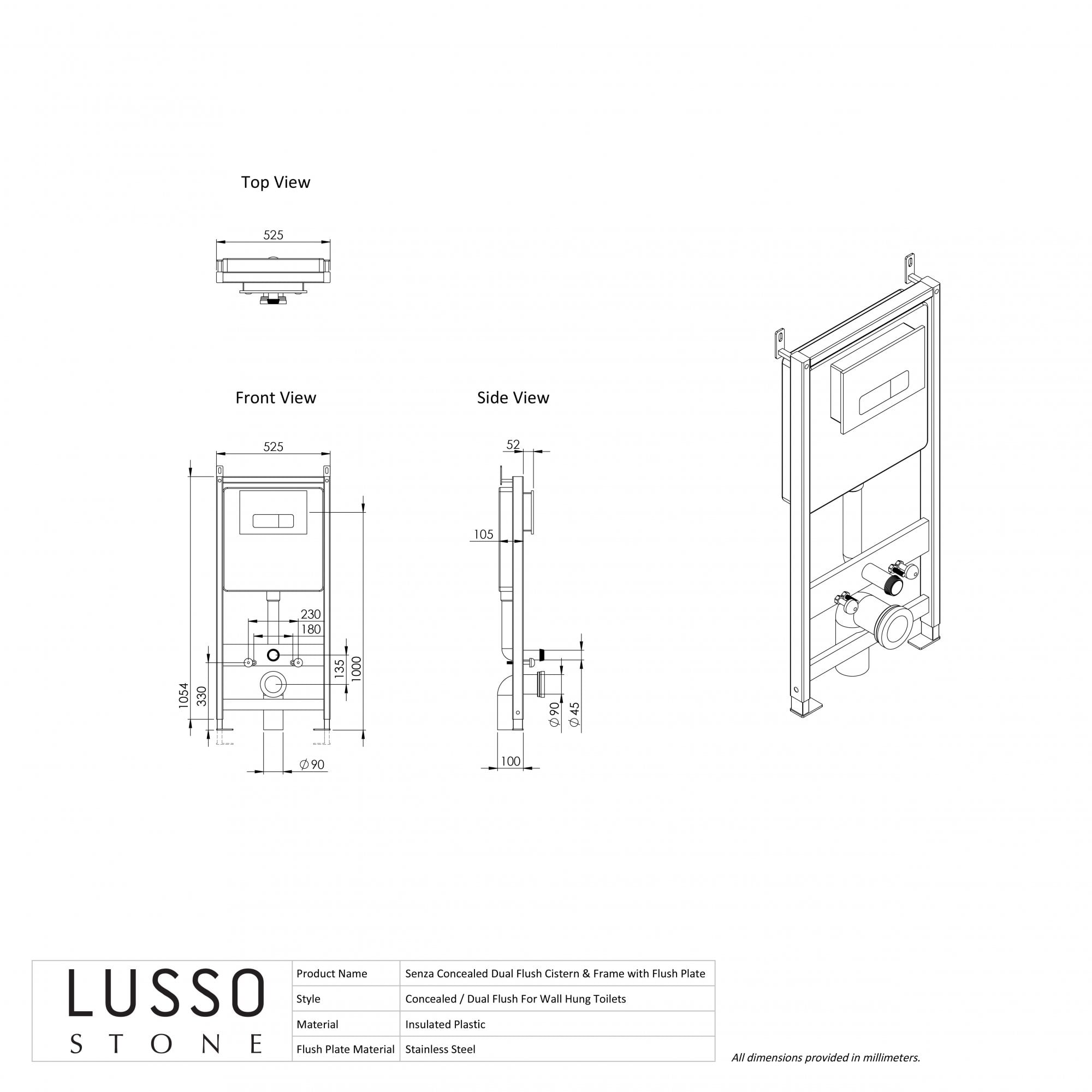 Nera Wall Hung Rimless Matte Black Toilet & Soft Closing Seat - LUSSO