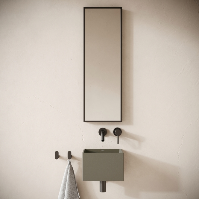 Sobrio Oyster Concrete Wall Hung Basin 300 mm