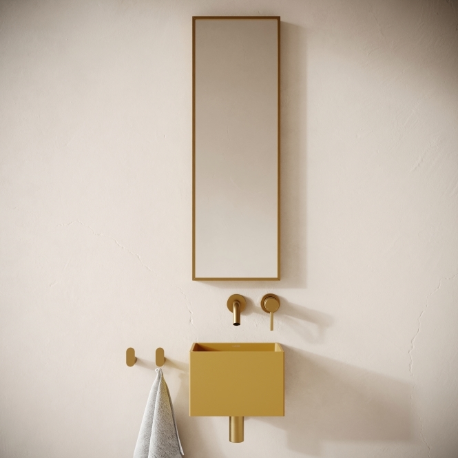 Sobrio Saffron Concrete Wall Hung Basin 300mm