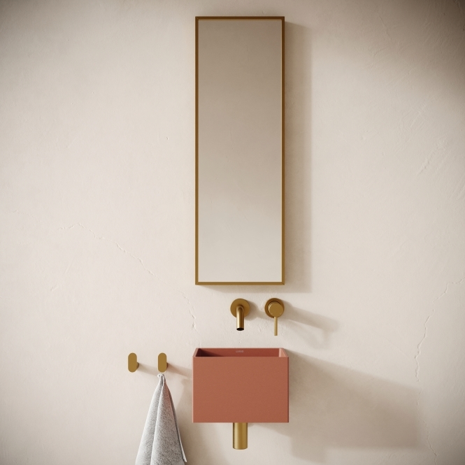 Sobrio Terracotta Concrete Wall Hung Basin 300 mm