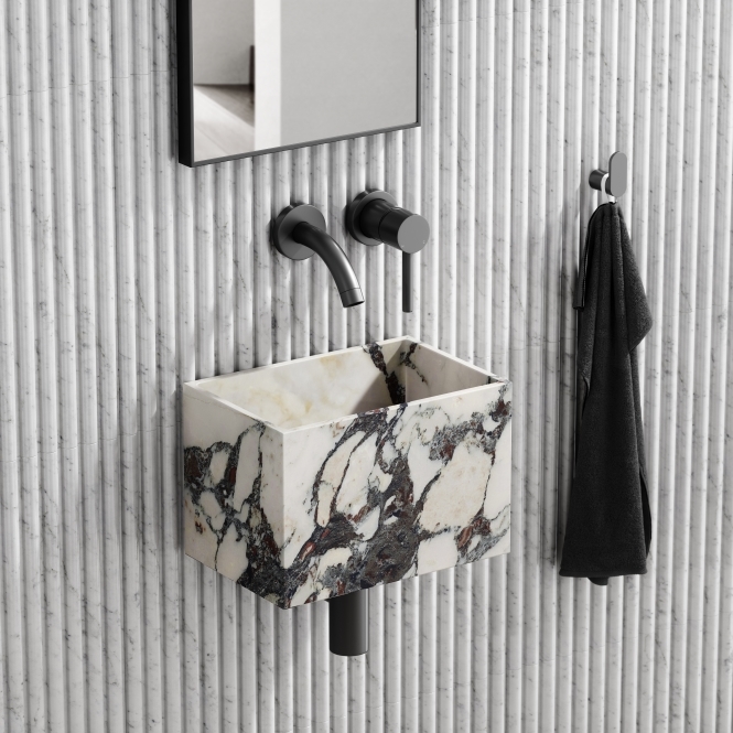 Tucci Calacatta Viola Marble Wall Hung Basin 300mm