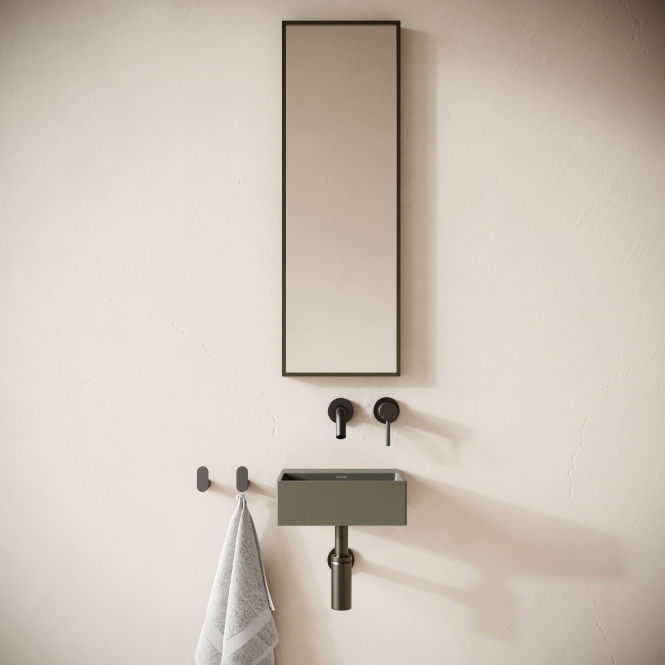 Vasel Oyster Concrete Wall Hung Basin 300 mm