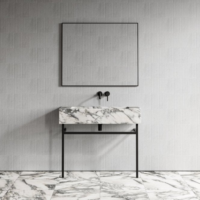 Vernante Arabescato Marble Vanity Unit 1000mm