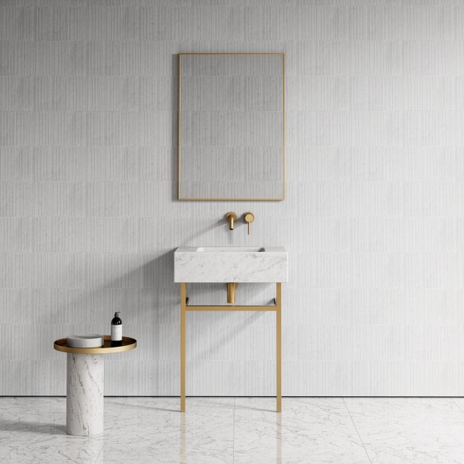 Vernante Carrara Marble Vanity Unit 600mm