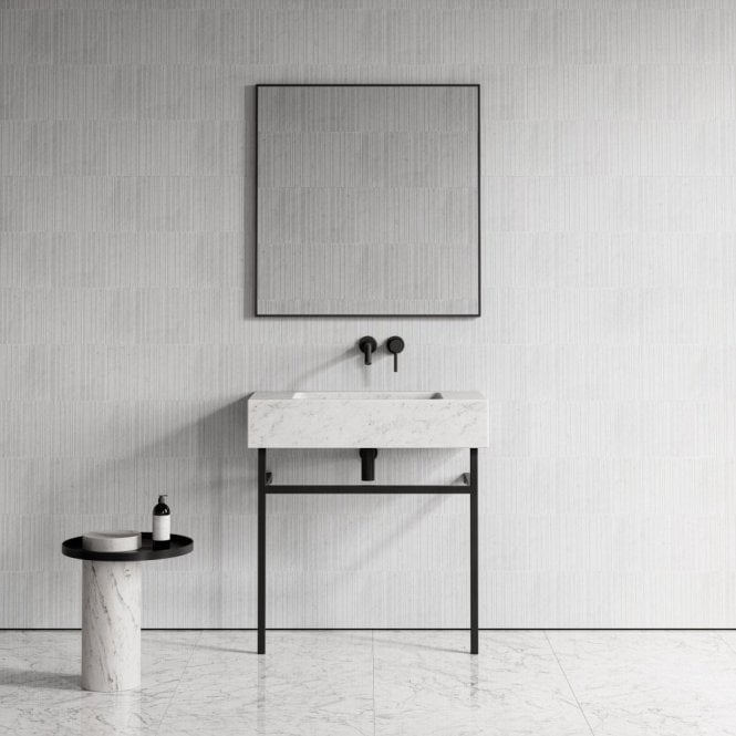 Vernante Carrara Marble Vanity Unit 800mm