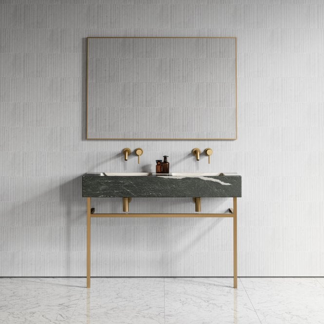 Vernante Panda Marble Vanity Unit 1200mm