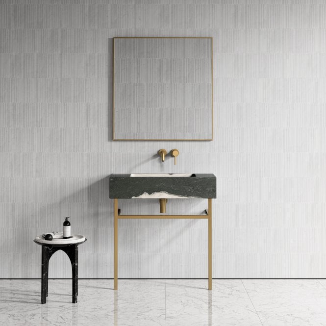 Vernante Panda Marble Vanity Unit with 800mm