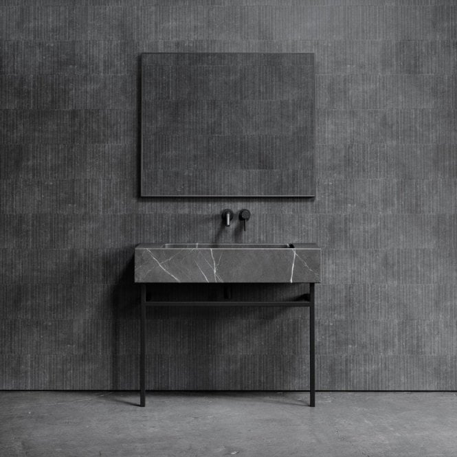 Vernante Pietra Grey Marble Vanity Unit 1000mm