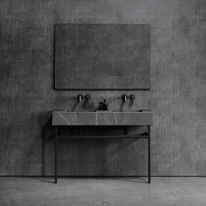 Vernante Pietra Grey Marble Vanity Unit 1200mm