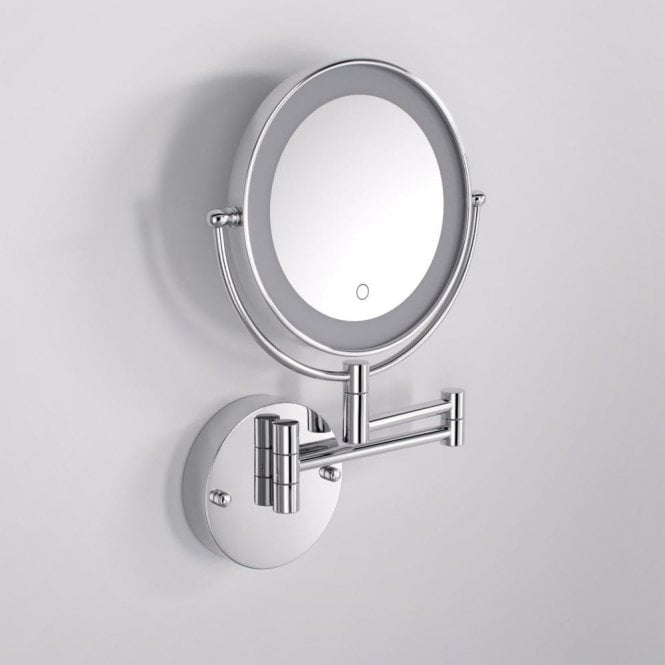 Vogue Chrome Backlit Wall Mount Cosmetic Mirror
